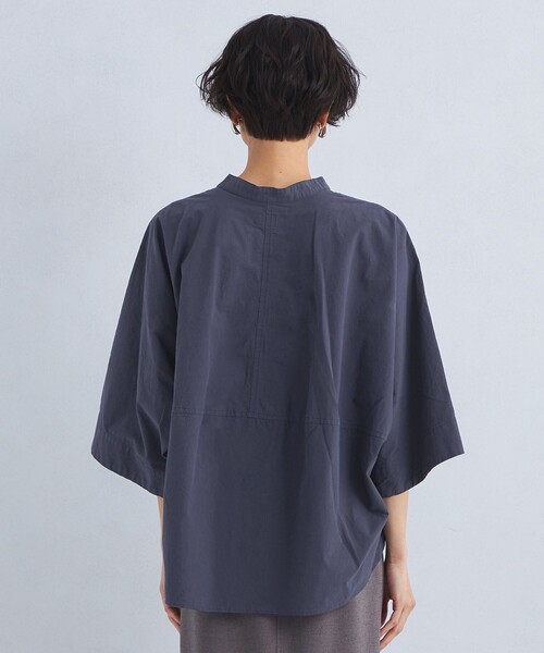 green label relaxing（グリーンレーベルリラクシング）の「ワッシャー ドルマンスリーブ シャツ（シャツ/ブラウス・レディース・ベージュ/ネイビー/ホワイト・FREE）」の18枚目の写真