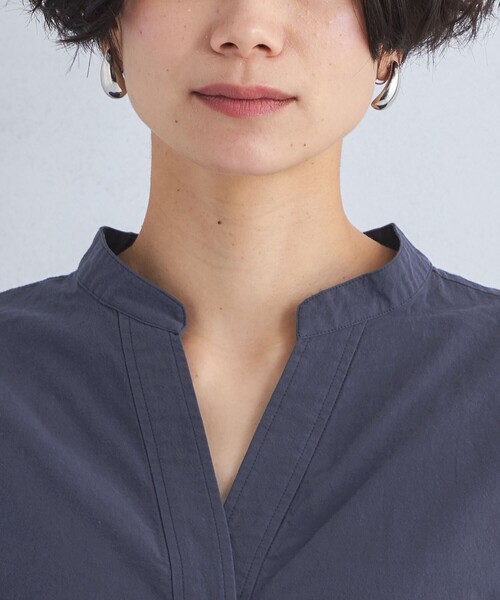 green label relaxing（グリーンレーベルリラクシング）の「ワッシャー ドルマンスリーブ シャツ（シャツ/ブラウス・レディース・ベージュ/ネイビー/ホワイト・FREE）」の19枚目の写真