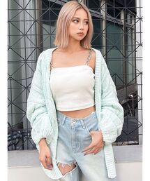 GYDA | モールヤーンケーブルニットカーディガン(カーディガン/ボレロ)