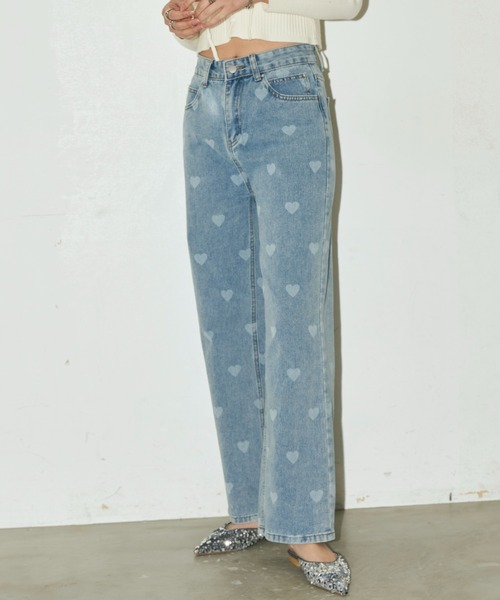 Auntie Rosa Holiday(アンティローザホリデー)の「ハートプリントデニム / サイズ展開あり(デニムパンツ・レディース・ブルー・SMALL/MEDIUM)」の10枚目の写真