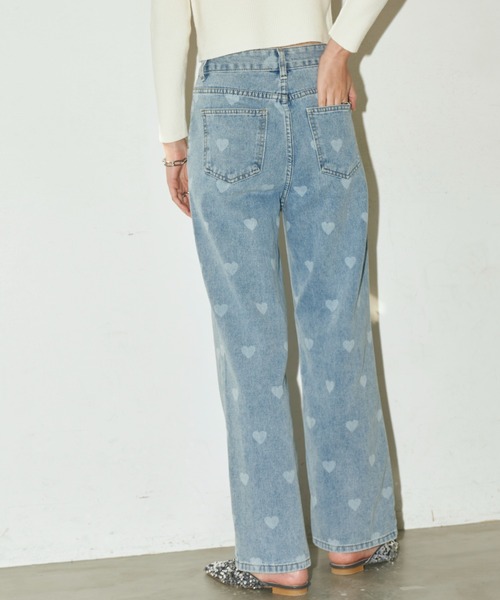 Auntie Rosa Holiday(アンティローザホリデー)の「ハートプリントデニム / サイズ展開あり(デニムパンツ・レディース・ブルー・SMALL/MEDIUM)」の12枚目の写真