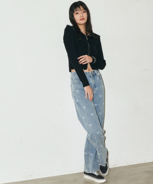 Auntie Rosa Holiday(アンティローザホリデー)の「ハートプリントデニム / サイズ展開あり(デニムパンツ・レディース・ブルー・SMALL/MEDIUM)」の19枚目の写真