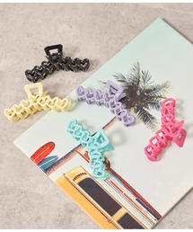 カラー ハート ビッグ バンスクリップ ヘアクリップ