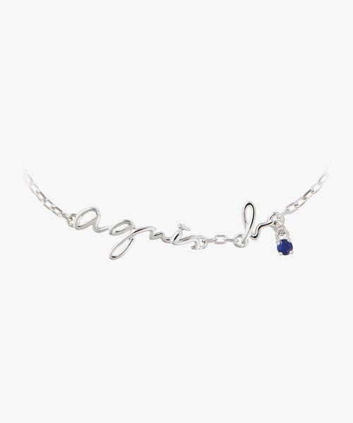 国内即発【agnes b.】H925 BRACELET ロゴストーンブレスレット agnes b.（アニエスベー）の「H925 BRACELET ロゴストーン