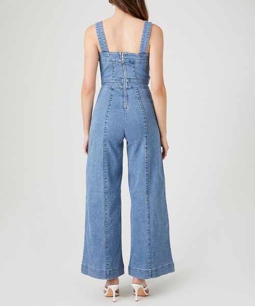 FOREVER 21(フォーエバー トゥエンティーワン)の「デニムオーバーオール2(サロペット/オーバーオール・レディース・ブルー系その他4・SMALL/MEDIUM)」の4枚目の写真