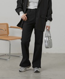 Auntie Rosa Holiday | 【骨格ストレート】サイドスリットフレアデニム(デニムパンツ)