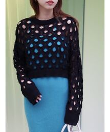 EVRIS | カットワークニットトップス(ニット/セーター)