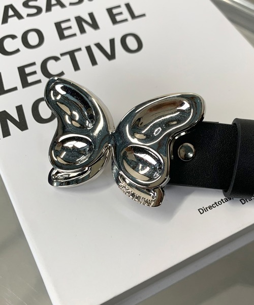 蝶モチーフバックルベルト（ベルト）｜non-hedge（ノンヘッジ）の