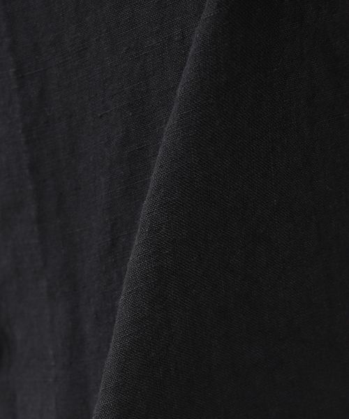 EDIFICE(エディフィス)の「【:colon / コロン】CSH-5 Highcount Linen HenlyNeck SH(シャツ/ブラウス・メンズ・ブラウン/ブラック・1/3)」の6枚目の写真