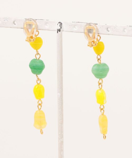tone(トーン)の「【Occhocochoi】Czechbees colorful earring(MA)(イヤリング・レディース・ゴールド・FREE)」の2枚目の写真