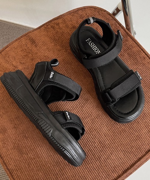 Miniministore(ミニミニストア)の「スポーツサンダル 厚底 ベルトサンダル(サンダル・レディース・ベージュ/ブラック・24.0cm/24.5cm/25.0cm/22.5cm/23.0cm/23.5cm)」の11枚目の写真