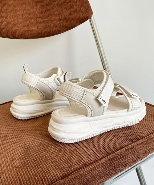 Miniministore(ミニミニストア)の「スポーツサンダル 厚底 ベルトサンダル(サンダル・レディース・ベージュ/ブラック・24.0cm/24.5cm/25.0cm/22.5cm/23.0cm/23.5cm)」の13枚目の写真