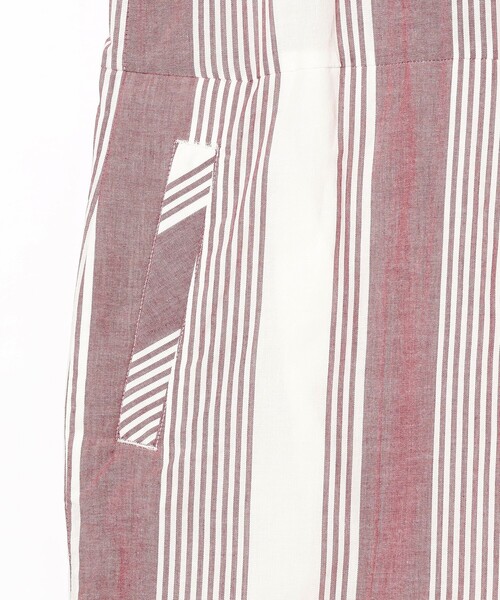 B:MING by BEAMS（ビーミングバイビームス）の「ambiance / ストライプ オールインワン（つなぎ/オールインワン・レディース・レッド/ブラック・SMALL/MEDIUM）」の14枚目の写真