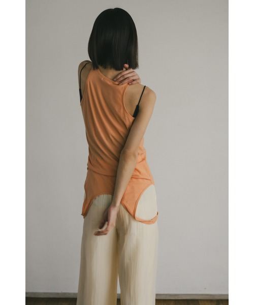 STYLEMIXER（スタイルミキサー）の「2WAYレイヤータンク（タンクトップ・レディース・オレンジ/ホワイト/ブラック・FREE）」の9枚目の写真