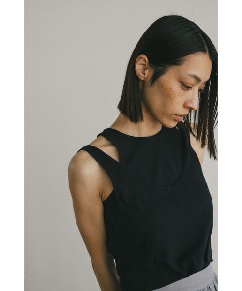 STYLEMIXER（スタイルミキサー）の「2WAYレイヤータンク（タンクトップ・レディース・オレンジ/ホワイト/ブラック・FREE）」の22枚目の写真