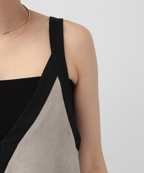 A part by(アパートバイ)の「ツィードライクジャンスカ(ジャンパースカート・レディース・ブラック/グレー系その他4・FREE)」の15枚目の写真