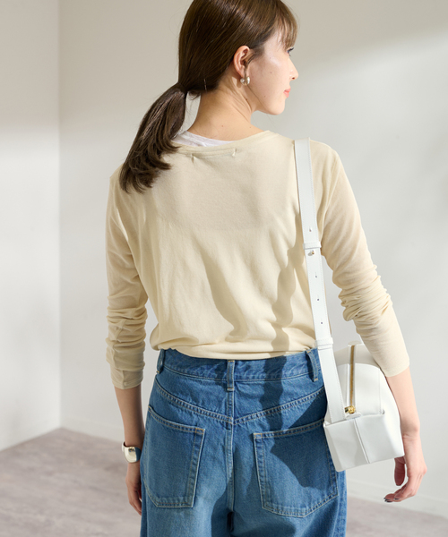 FRAMeWORK（フレームワーク）の「≪追加≫レイヤードL/Tee+TANK2（Tシャツ/カットソー・レディース・クリアイエロー/グレー・FREE）」の20枚目の写真