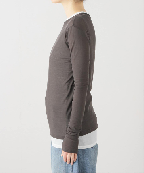 FRAMeWORK（フレームワーク）の「≪追加≫レイヤードL/Tee+TANK2（Tシャツ/カットソー・レディース・クリアイエロー/グレー・FREE）」の18枚目の写真