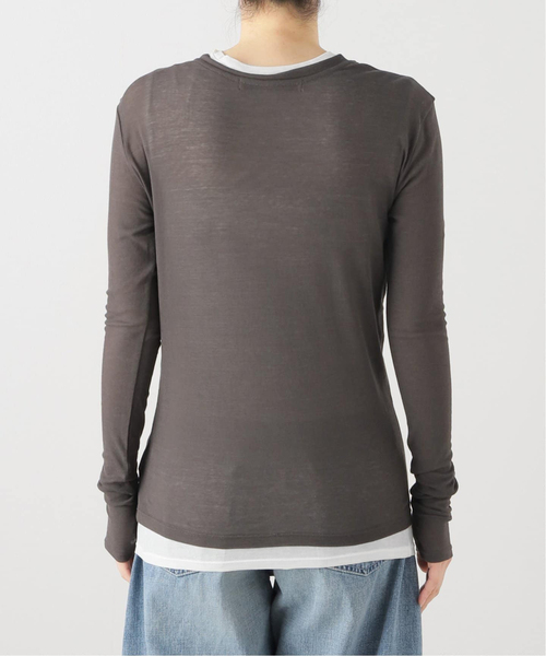 FRAMeWORK（フレームワーク）の「≪追加≫レイヤードL/Tee+TANK2（Tシャツ/カットソー・レディース・クリアイエロー/グレー・FREE）」の17枚目の写真