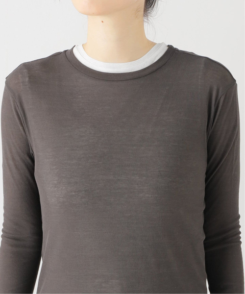 FRAMeWORK（フレームワーク）の「≪追加≫レイヤードL/Tee+TANK2（Tシャツ/カットソー・レディース・クリアイエロー/グレー・FREE）」の16枚目の写真