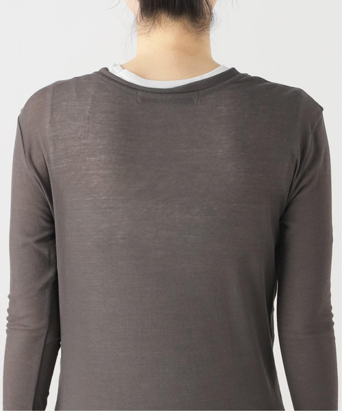 FRAMeWORK（フレームワーク）の「≪追加≫レイヤードL/Tee+TANK2（Tシャツ/カットソー・レディース・クリアイエロー/グレー・FREE）」の15枚目の写真