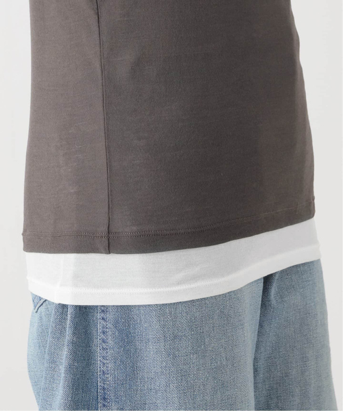 FRAMeWORK（フレームワーク）の「≪追加≫レイヤードL/Tee+TANK2（Tシャツ/カットソー・レディース・クリアイエロー/グレー・FREE）」の12枚目の写真