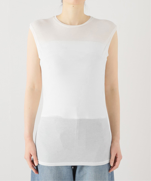 FRAMeWORK（フレームワーク）の「≪追加≫レイヤードL/Tee+TANK2（Tシャツ/カットソー・レディース・クリアイエロー/グレー・FREE）」の6枚目の写真