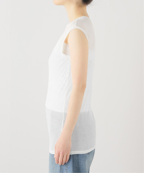 FRAMeWORK（フレームワーク）の「≪追加≫レイヤードL/Tee+TANK2（Tシャツ/カットソー・レディース・クリアイエロー/グレー・FREE）」の5枚目の写真