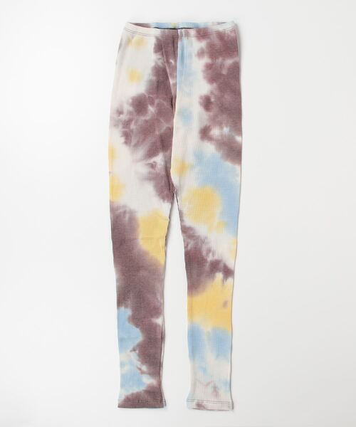 Healthknit(ヘルスニット)の「【 HealthKnit / ヘルスニット 】 タイダイ柄 ワッフル素材 レギンス SIP #4227(レギンス/スパッツ・レディース・ブラウン/ブルー・M/L)」の2枚目の写真