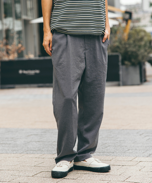 JOURNAL STANDARD（ジャーナルスタンダード）の「”吸水速乾 / 接触冷感” EVALET LIGHT ブッチャー1P イージーパンツ（その他パンツ・メンズ・グレー/ブラック系その他/アイボリー/ブラウン系その他/コバルトブルー・SMALL/MEDIUM/LARGE）」の4枚目の写真
