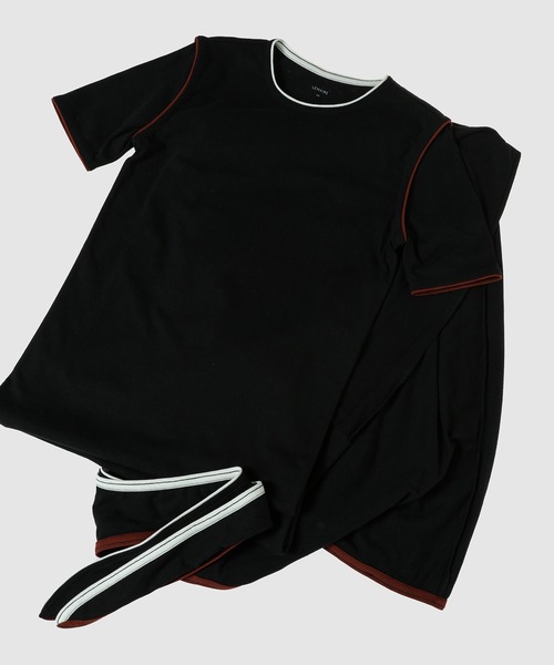 【新品】 Lemaire ルメール 黒 Vネック ミディドレス LEMAIRE(ルメール)の「WRAP DRESS WITH BINDINGS(ワンピース