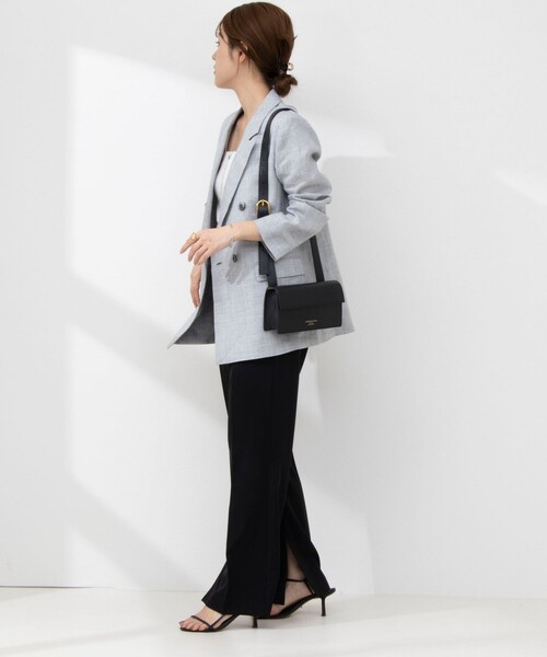 NOLLEY’S（ノーリーズ）の「ウォッシャブルスリットパンツ（その他パンツ・レディース・ブラック/キナリ・40/38/36/34）」の8枚目の写真