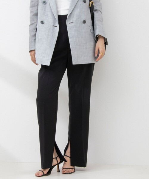 NOLLEY’S（ノーリーズ）の「ウォッシャブルスリットパンツ（その他パンツ・レディース・ブラック/キナリ・40/38/36/34）」の11枚目の写真