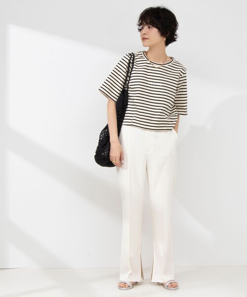 NOLLEY’S（ノーリーズ）の「ウォッシャブルスリットパンツ（その他パンツ・レディース・ブラック/キナリ・40/38/36/34）」の17枚目の写真