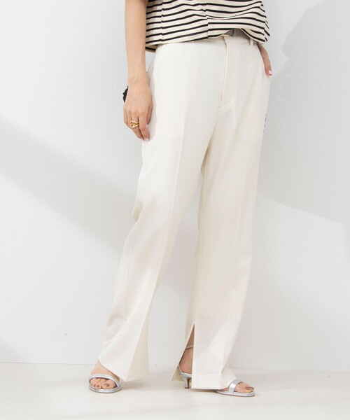 NOLLEY’S（ノーリーズ）の「ウォッシャブルスリットパンツ（その他パンツ・レディース・ブラック/キナリ・40/38/36/34）」の20枚目の写真