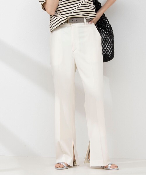 NOLLEY’S（ノーリーズ）の「ウォッシャブルスリットパンツ（その他パンツ・レディース・ブラック/キナリ・40/38/36/34）」の21枚目の写真