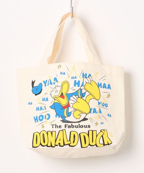 Disney(ディズニー)の「【 Disney 】 マチ付きバッグ (ミキフレ、ドナルド、スティッチ)(エコバッグ/サブバッグ・レディース・その他1/その他2/その他3・FREE)」の2枚目の写真