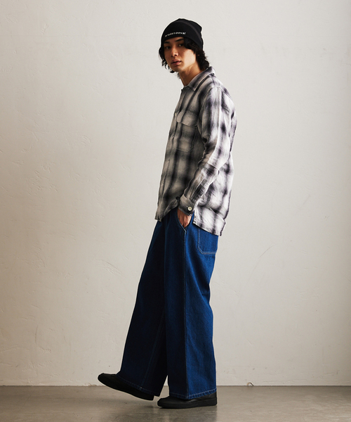 417 EDIFICE（フォーワンセブンエディフィス）の「リネンオンブレーチェックシャツ（シャツ/ブラウス・メンズ・ブラック系その他/ブラック・MEDIUM/LARGE）」の17枚目の写真