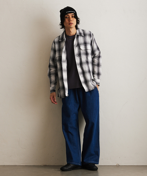 417 EDIFICE（フォーワンセブンエディフィス）の「リネンオンブレーチェックシャツ（シャツ/ブラウス・メンズ・ブラック系その他/ブラック・MEDIUM/LARGE）」の20枚目の写真