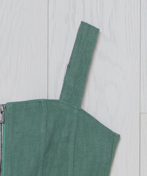 H　BEAUTY&YOUTH UNITED ARROWS（エイチビューティーアンドユースユナイテッドアローズ）の「＜H＞ジップキャミソールベスト（ベスト・レディース・オリーブ/ブラック・S/M）」の7枚目の写真
