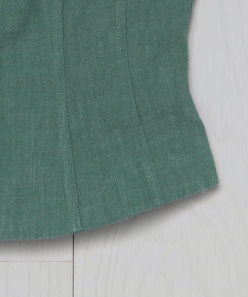 H　BEAUTY&YOUTH UNITED ARROWS（エイチビューティーアンドユースユナイテッドアローズ）の「＜H＞ジップキャミソールベスト（ベスト・レディース・オリーブ/ブラック・S/M）」の9枚目の写真