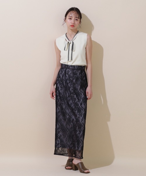 【JILL STUART】3Way仕様レース×ペンシルスカート セール】◇【eS】Iラインレーススカート（スカート）｜JILL