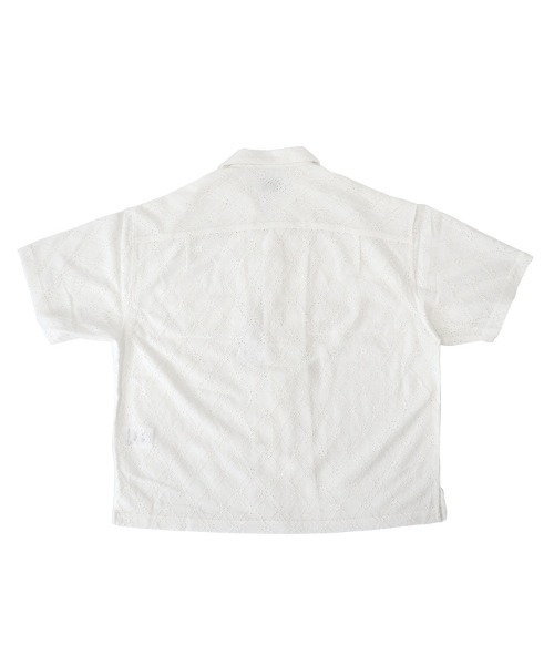 TIMELY WARNING（タイムリーワーニング）の「【TIMELY WARNING】LACE OPEN COLLAR SHIRT（シャツ/ブラウス・メンズ・オフホワイト/ブラック・M/L/XL）」の12枚目の写真