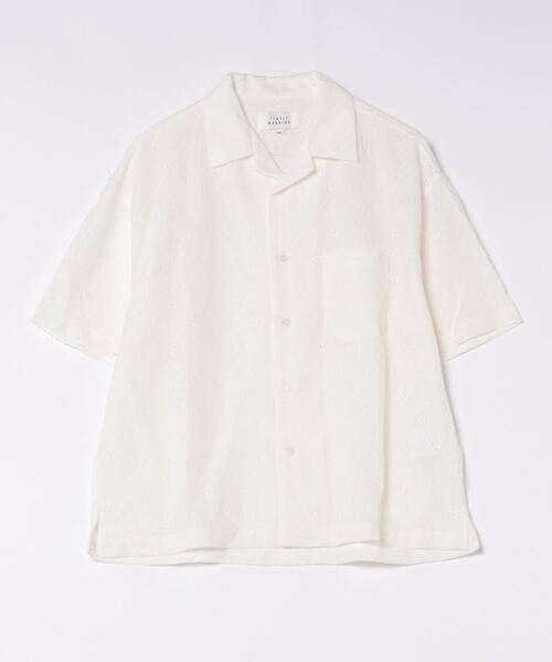 TIMELY WARNING（タイムリーワーニング）の「【TIMELY WARNING】LACE OPEN COLLAR SHIRT（シャツ/ブラウス・メンズ・オフホワイト/ブラック・M/L/XL）」の10枚目の写真