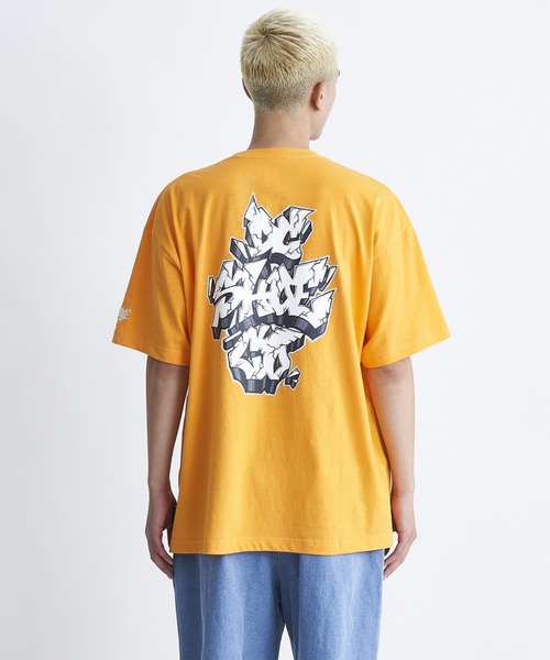 DC SHOES(ディーシーシューズ)の「24 THREE LINES GRAFF/DCグラフィティデザイン半袖バックプリント半袖Tシャツ(Tシャツ/カットソー・メンズ・ブラック/オレンジ/ホワイト/グレー・X-LARGE/LARGE/MEDIUM)」の12枚目の写真