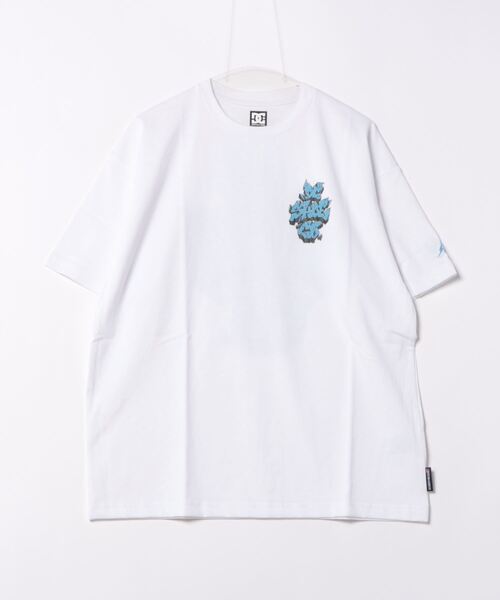 DC SHOES(ディーシーシューズ)の「24 THREE LINES GRAFF/DCグラフィティデザイン半袖バックプリント半袖Tシャツ(Tシャツ/カットソー・メンズ・ブラック/オレンジ/ホワイト/グレー・X-LARGE/LARGE/MEDIUM)」の7枚目の写真