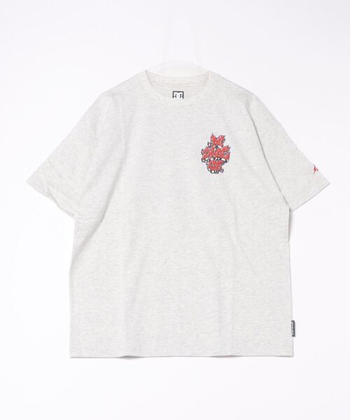 DC SHOES(ディーシーシューズ)の「24 THREE LINES GRAFF/DCグラフィティデザイン半袖バックプリント半袖Tシャツ(Tシャツ/カットソー・メンズ・ブラック/オレンジ/ホワイト/グレー・X-LARGE/LARGE/MEDIUM)」の11枚目の写真