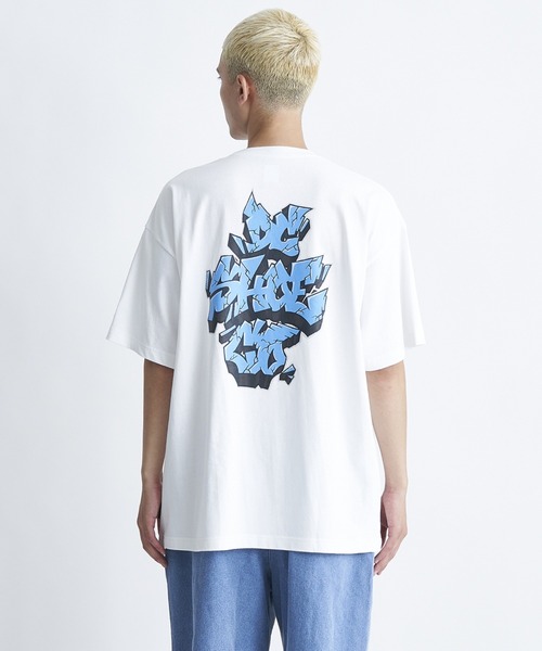 DC SHOES(ディーシーシューズ)の「24 THREE LINES GRAFF/DCグラフィティデザイン半袖バックプリント半袖Tシャツ(Tシャツ/カットソー・メンズ・ブラック/オレンジ/ホワイト/グレー・X-LARGE/LARGE/MEDIUM)」の5枚目の写真