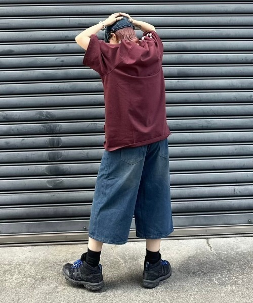 【セール】ストリートファッション TGNS ツーガンズ Side Panel SS Tee トラックTシャツ オーバーサイズ 半袖トップス 半袖Tシャツ スポーティートップス ロゴTシャツ ユニフォームTシャツ ストリートブランド Y2K ブロークコア ブロケットコア（Tシャツ/カットソー）｜TGNS（ツーガンズ）