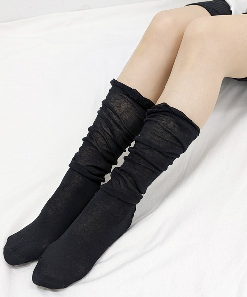 poiregnee（ポワニェ）の「［select］シアーソックス（ソックス/靴下・レディース・ブラック/ベージュ/ホワイト/グレー/アイボリー・FREE）」の3枚目の写真